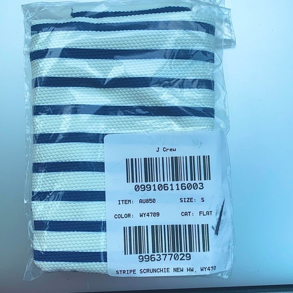 J.Crew High cut waist bikini bottom textured stripe AU850 - Picture 5 of 5